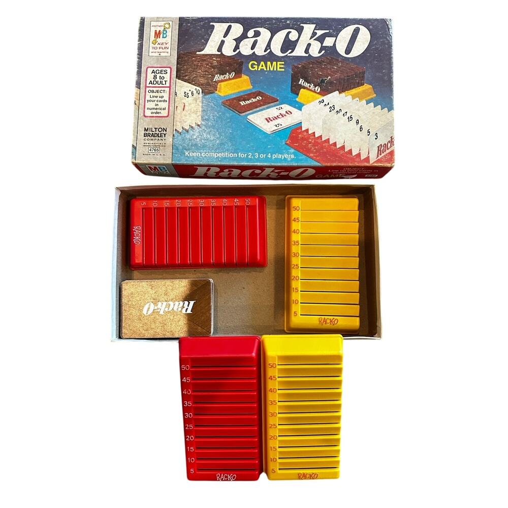 Vintage Rack-O Card Game #4765 Milton Bradley 1975